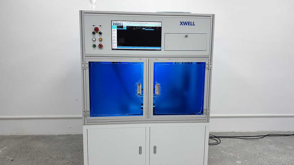 XWELL automatic conveyor double side spot welding machine prepared for shipment to Turkey