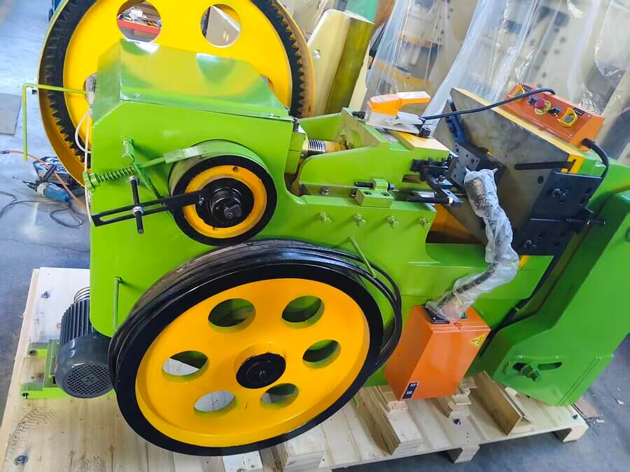 Drive side of 63T battery busbar punching machine before shipment