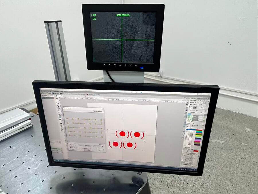 PC software interface for XW-LCA laser cleaning machine process setup